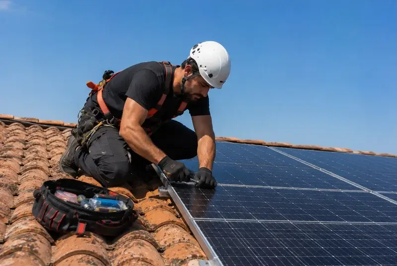 Maintenance et monitoring de panneaux solaires à Serviès