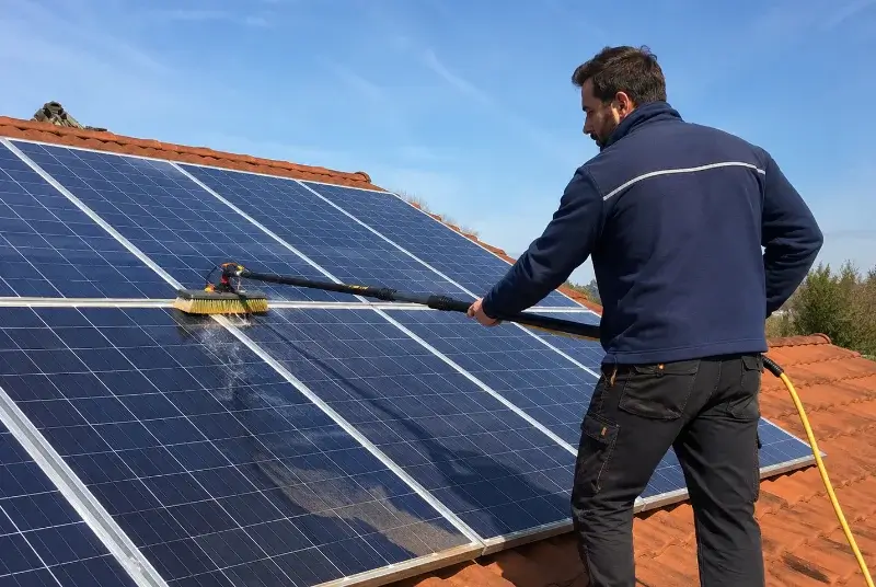 Nettoyage et entretien de panneaux solaires à Serviès